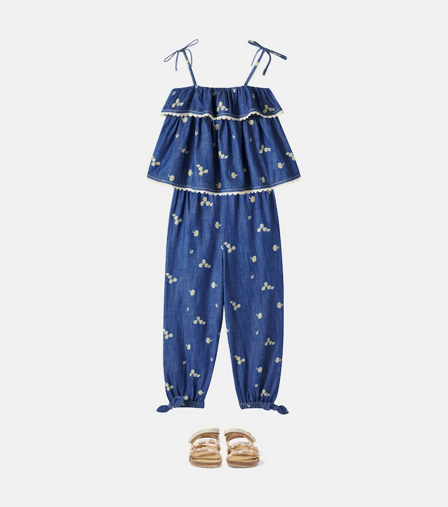 Lucky Kids embroidered cotton pants