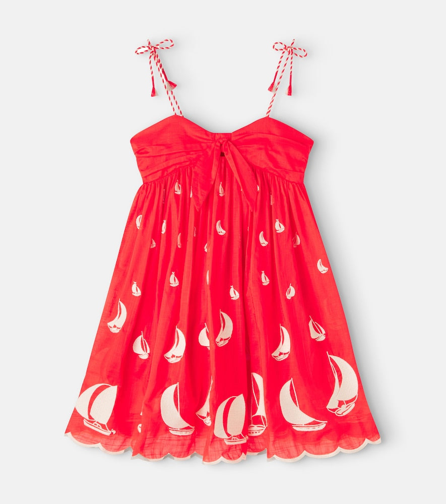Scarborough printed cotton dress