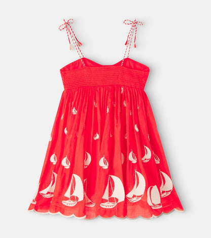 Scarborough printed cotton dress