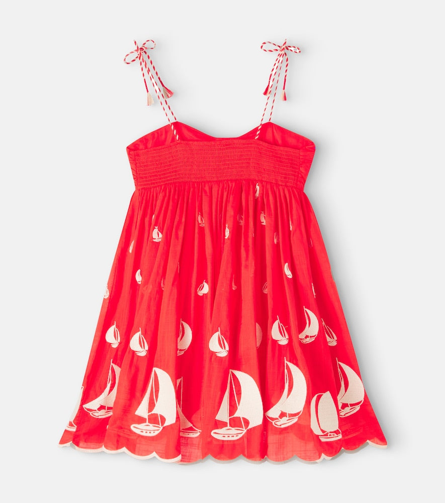 Scarborough printed cotton dress