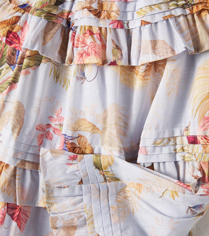 Rhiannon floral tiered cotton dress