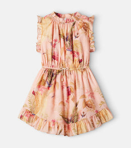 Rhiannon floral ruffled cotton dress