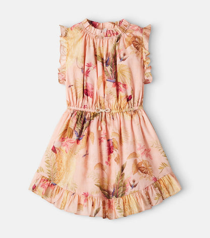 Rhiannon floral ruffled cotton dress