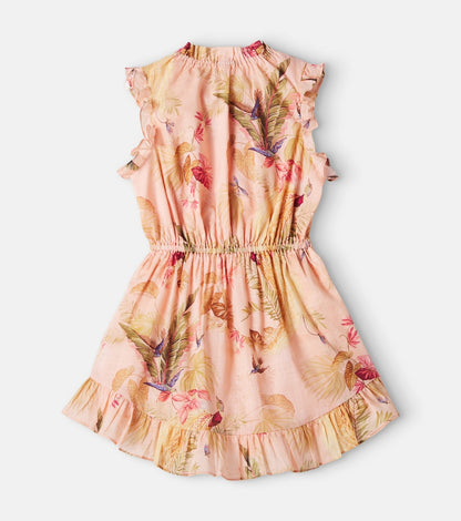 Rhiannon floral ruffled cotton dress