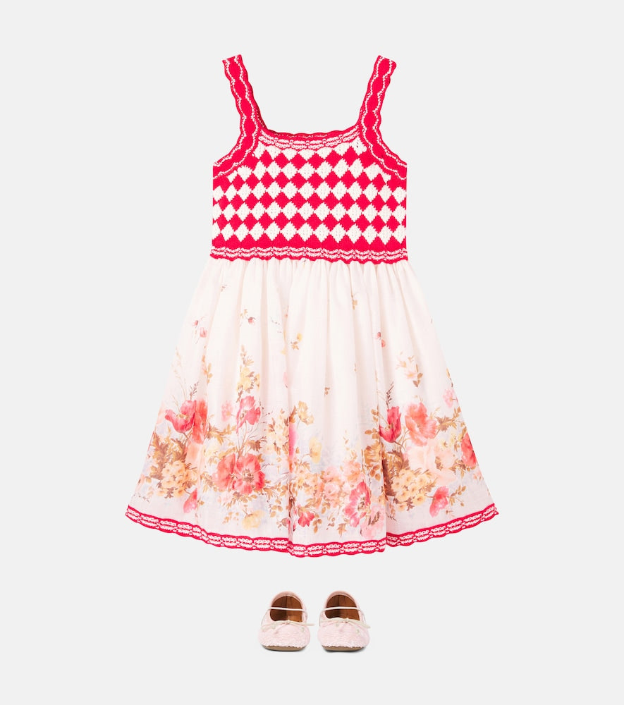 Scarborough cochet floral cotton dress