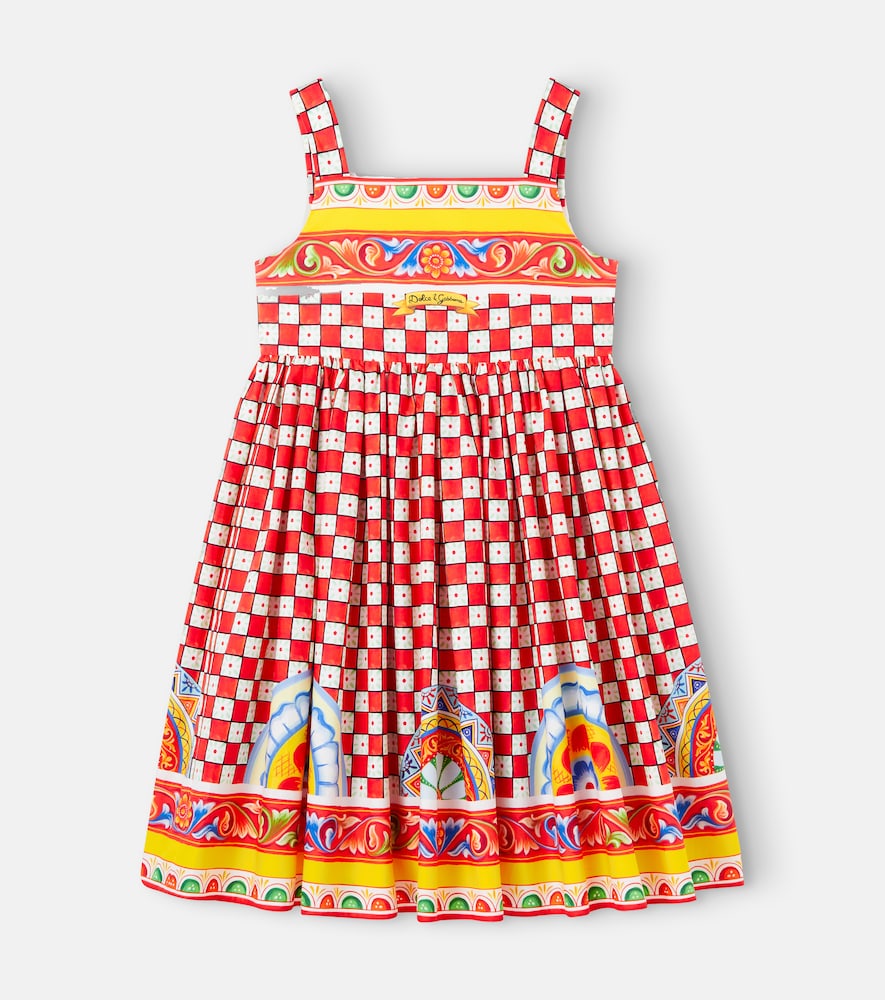 Taormina checked cotton dress
