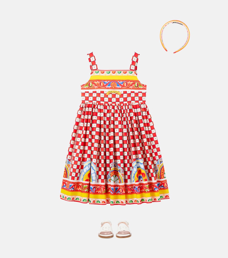 Taormina checked cotton dress