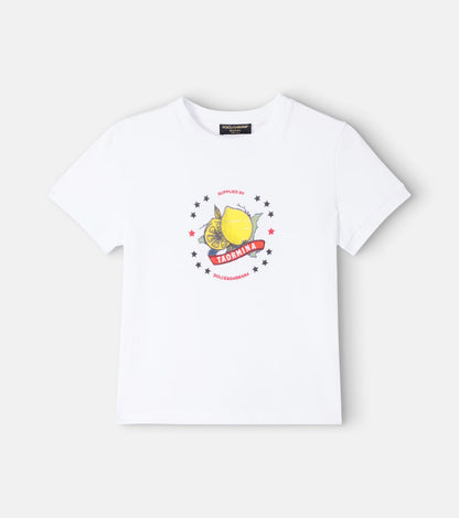 Taormina printed cotton jersey T-shirt