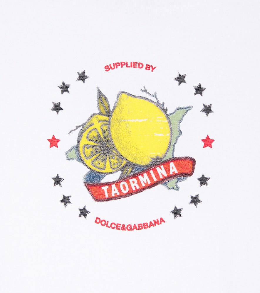 Taormina printed cotton jersey T-shirt