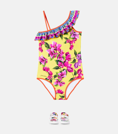 Taormina floral ruffled swimsuit