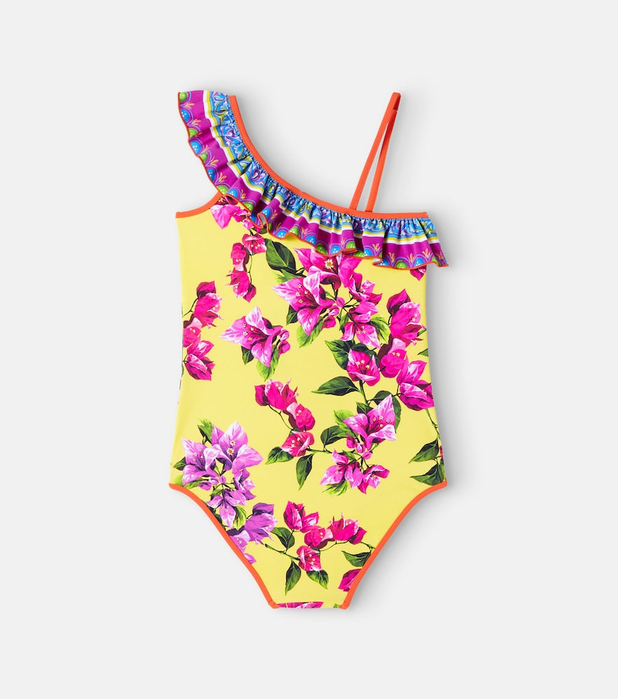 Taormina floral ruffled swimsuit