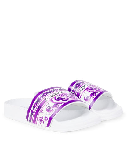 Majolica leather slides