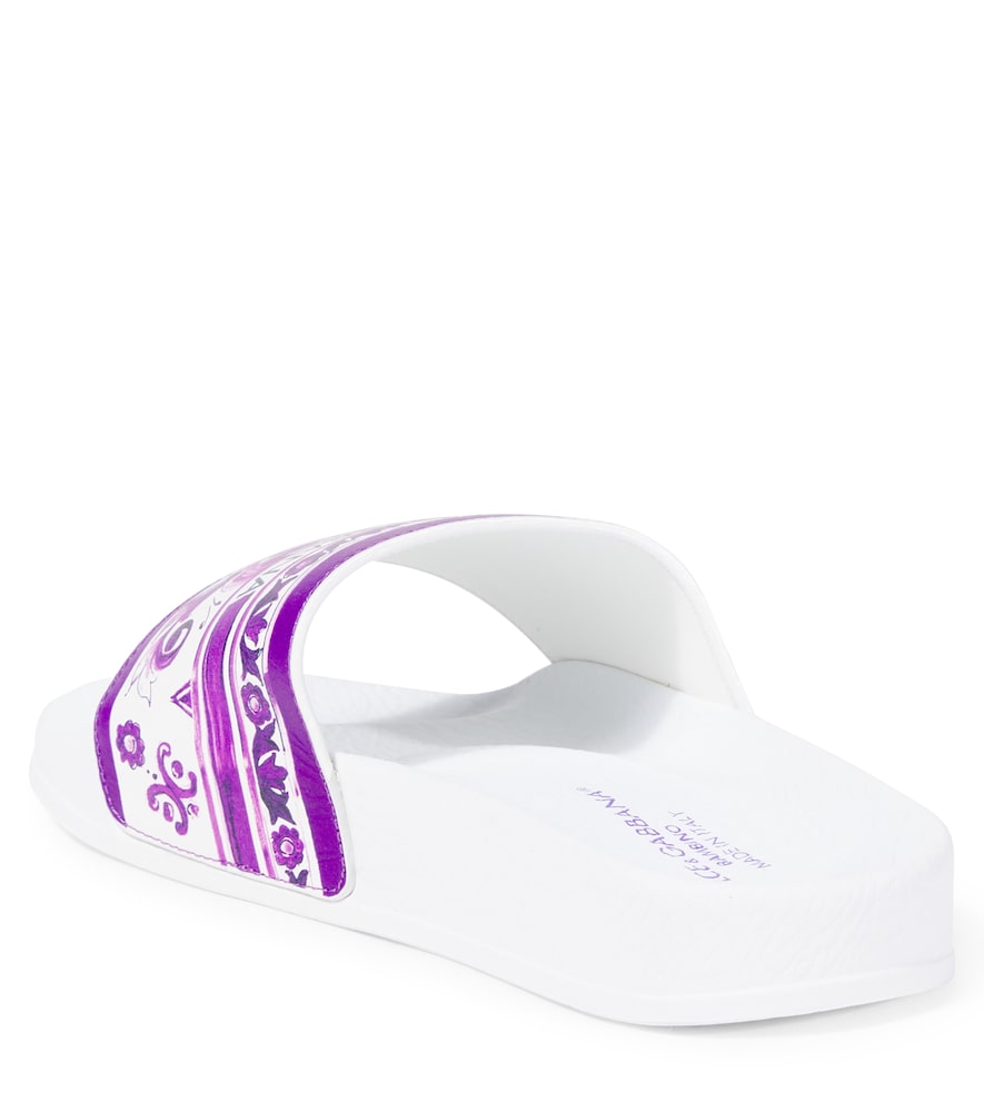 Majolica leather slides