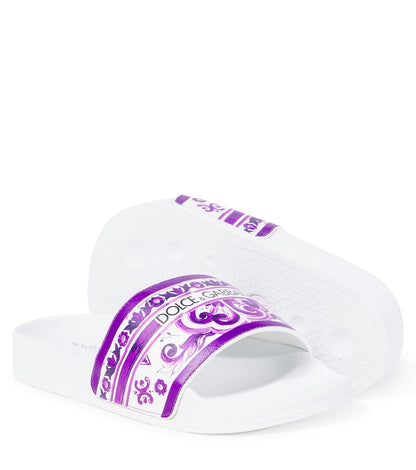 Majolica leather slides