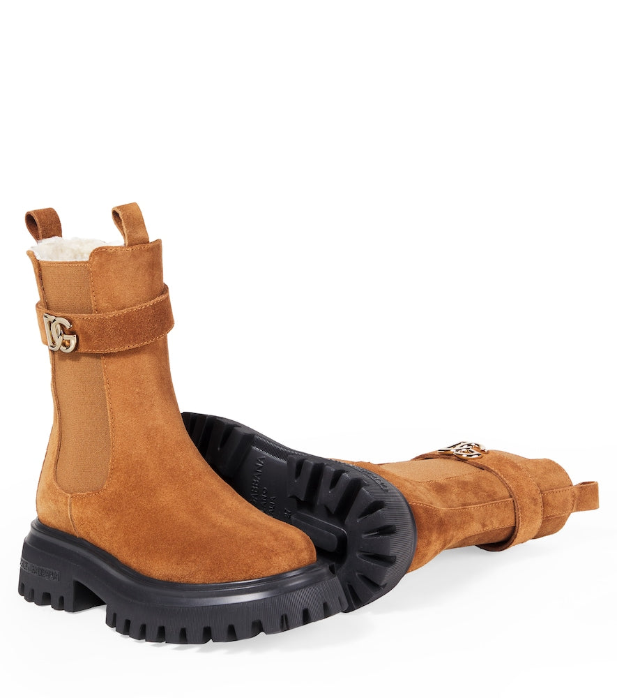DG leather ankle boots