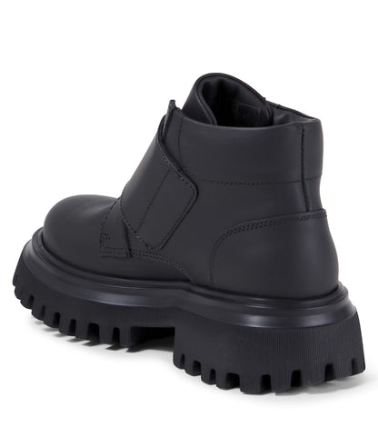 DG embossed leather boots