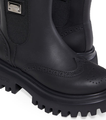 Beatles leather Chelsea boots