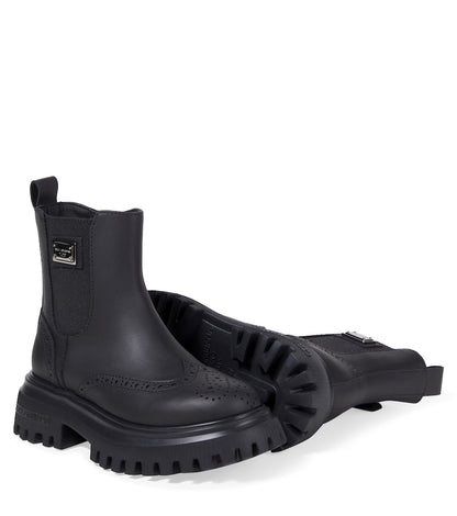 Beatles leather Chelsea boots