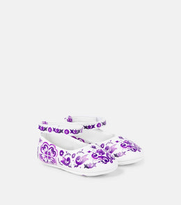 Baby Majolica leather ballet flats