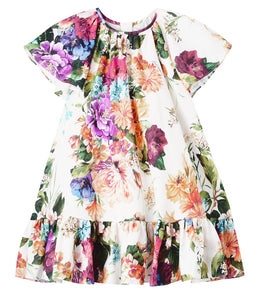 Floral linen dress