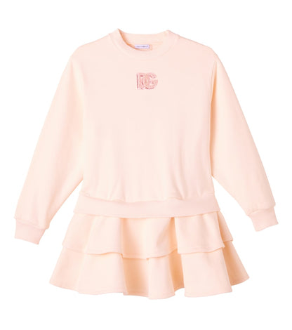 DG tiered cotton fleece dress