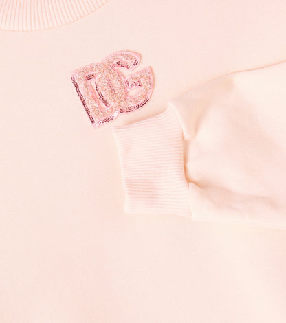 DG tiered cotton fleece dress