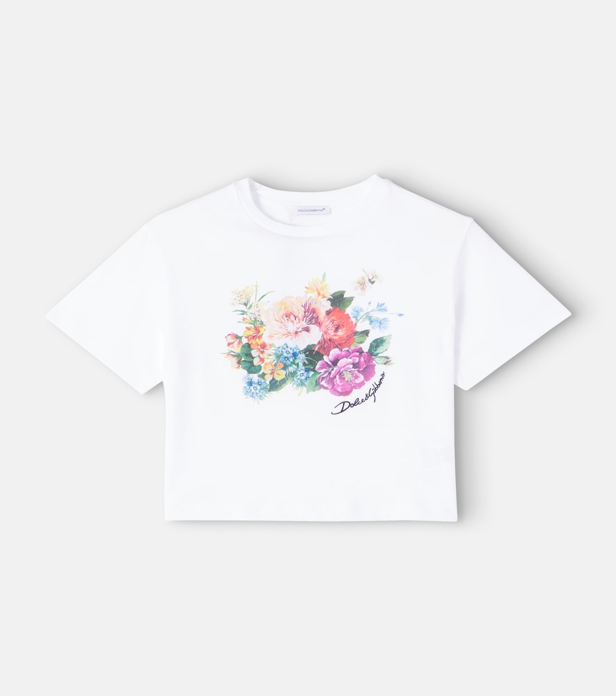 Printed cotton jersey T-shirt