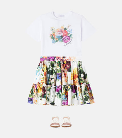 Printed cotton jersey T-shirt