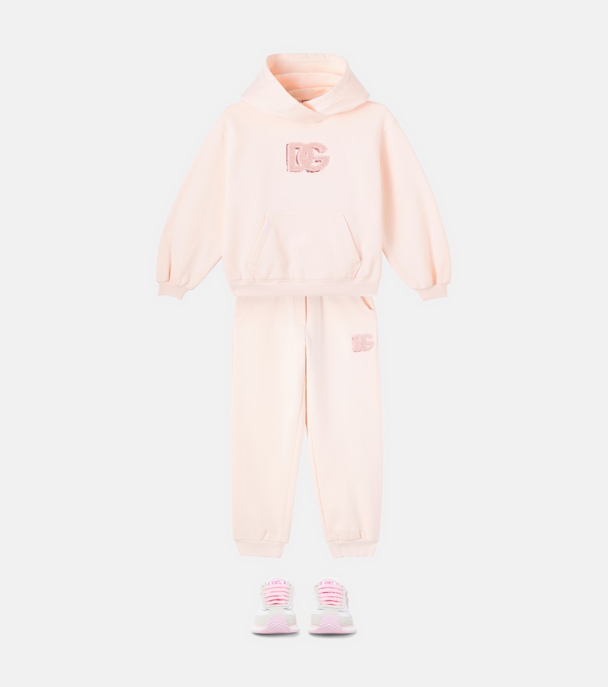 DG sequined cotton sweatpants