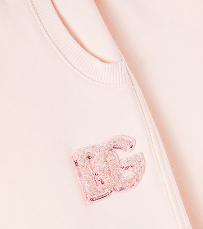 DG sequined cotton sweatpants