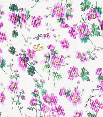 Costa floral cotton flared pants