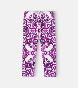 Majolica cotton-blend leggings