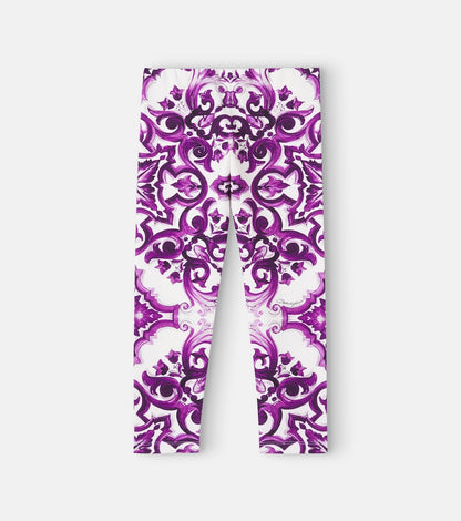Majolica cotton-blend leggings