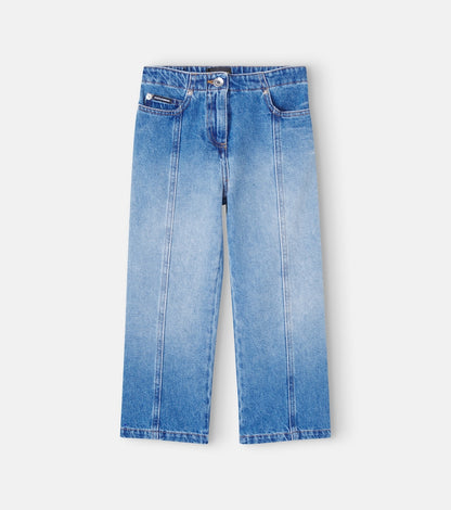 Logo wide-leg jeans