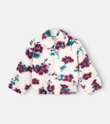 Floral teddy jacket