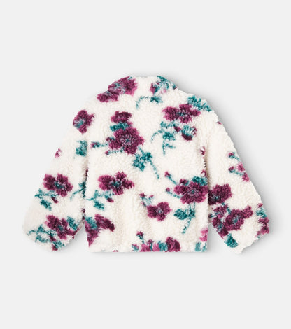 Floral teddy jacket