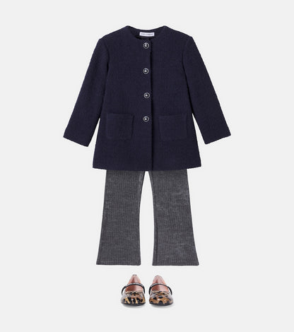 DG wool-blend bouclé coat