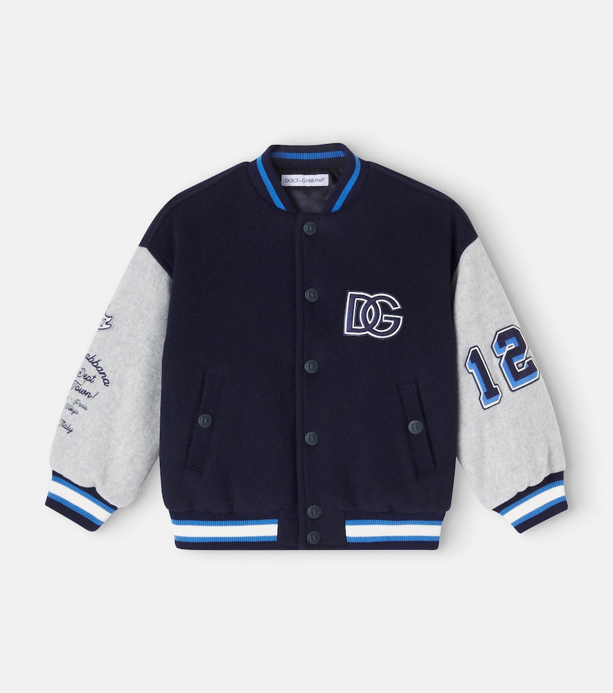 DG wool-blend varsity jacket
