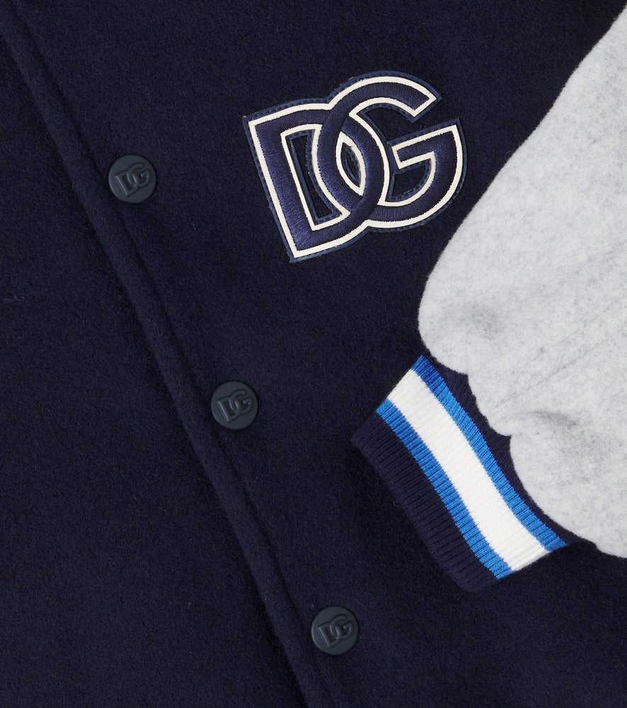 DG wool-blend varsity jacket