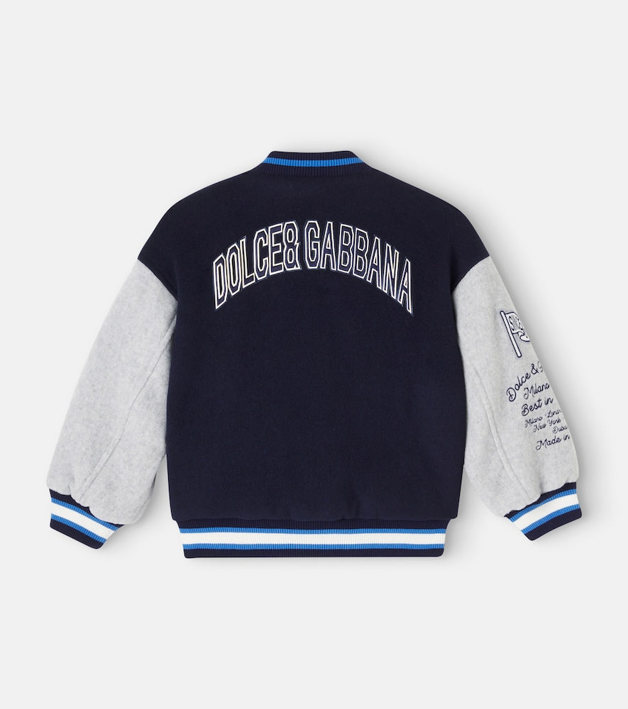 DG wool-blend varsity jacket