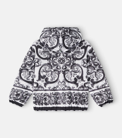Majolica hooded zip-up jacket