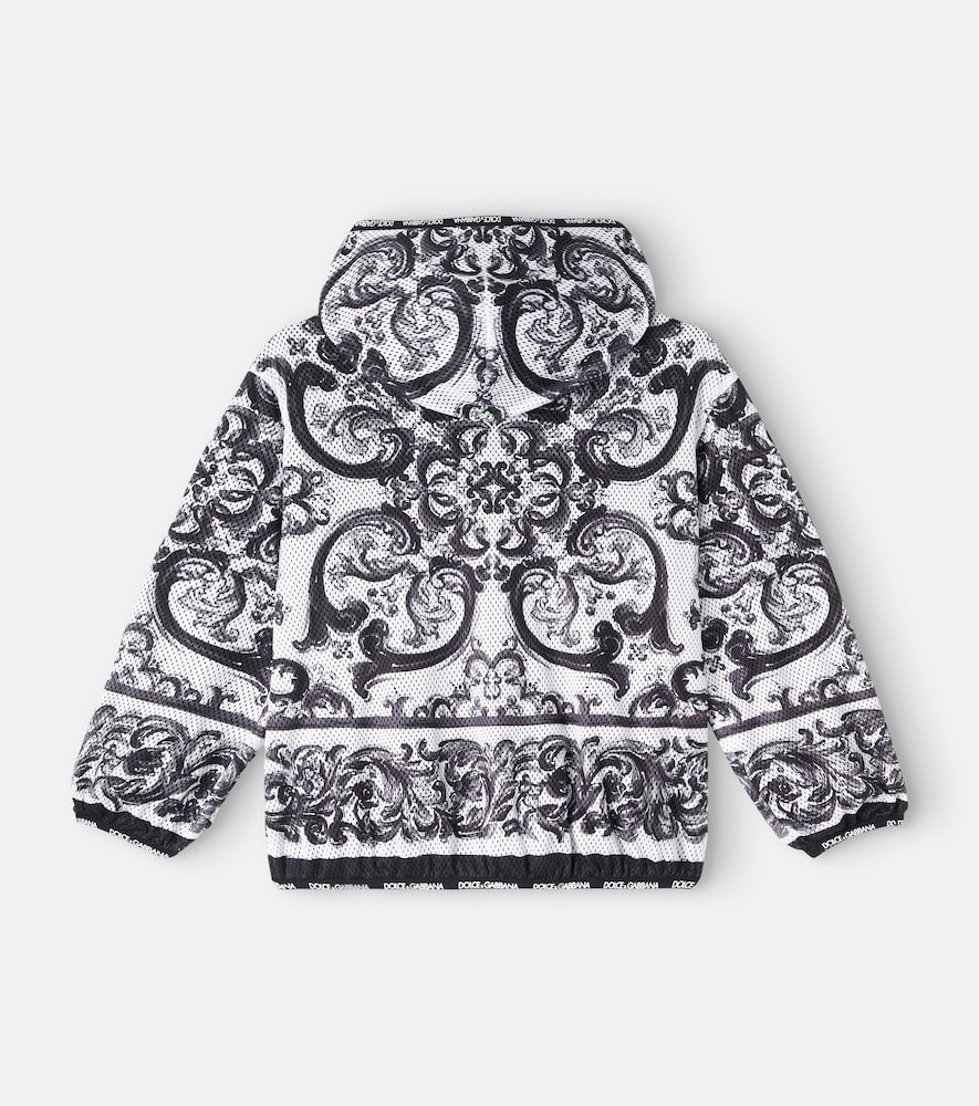 Majolica hooded zip-up jacket