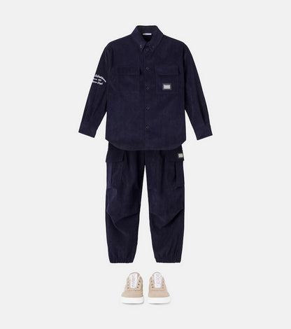 Logo corduroy jacket
