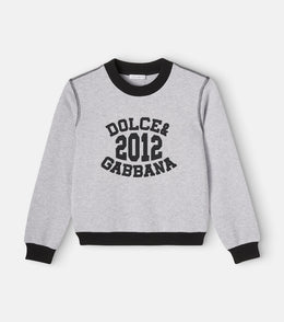 Logo cotton fleece sweatshirt