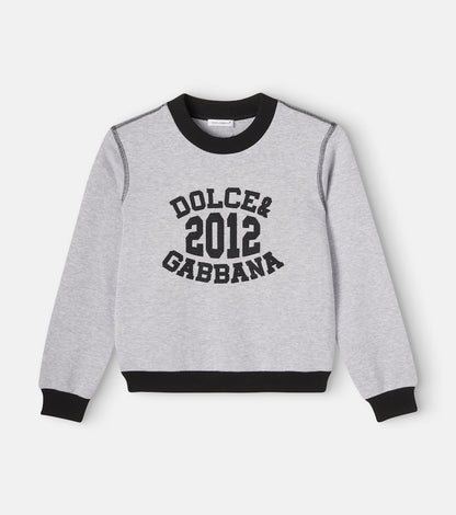 Logo cotton fleece sweatshirt