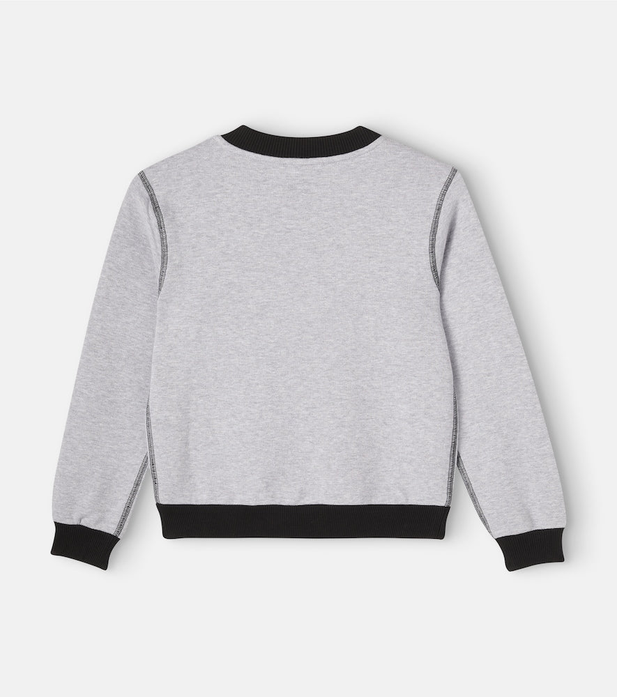 Logo cotton fleece sweatshirt