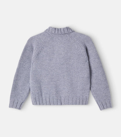 Wool and cashmere polo sweater