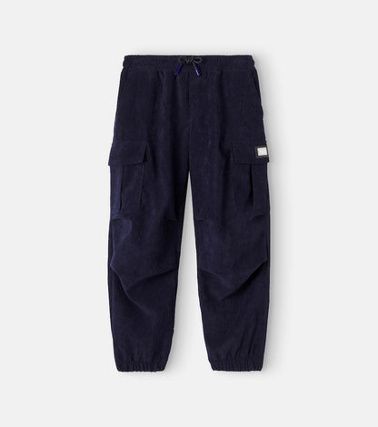 Logo corduroy cargo pants