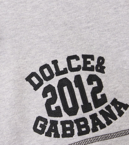 Logo cotton fleece Bermuda shorts