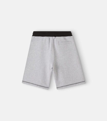 Logo cotton fleece Bermuda shorts